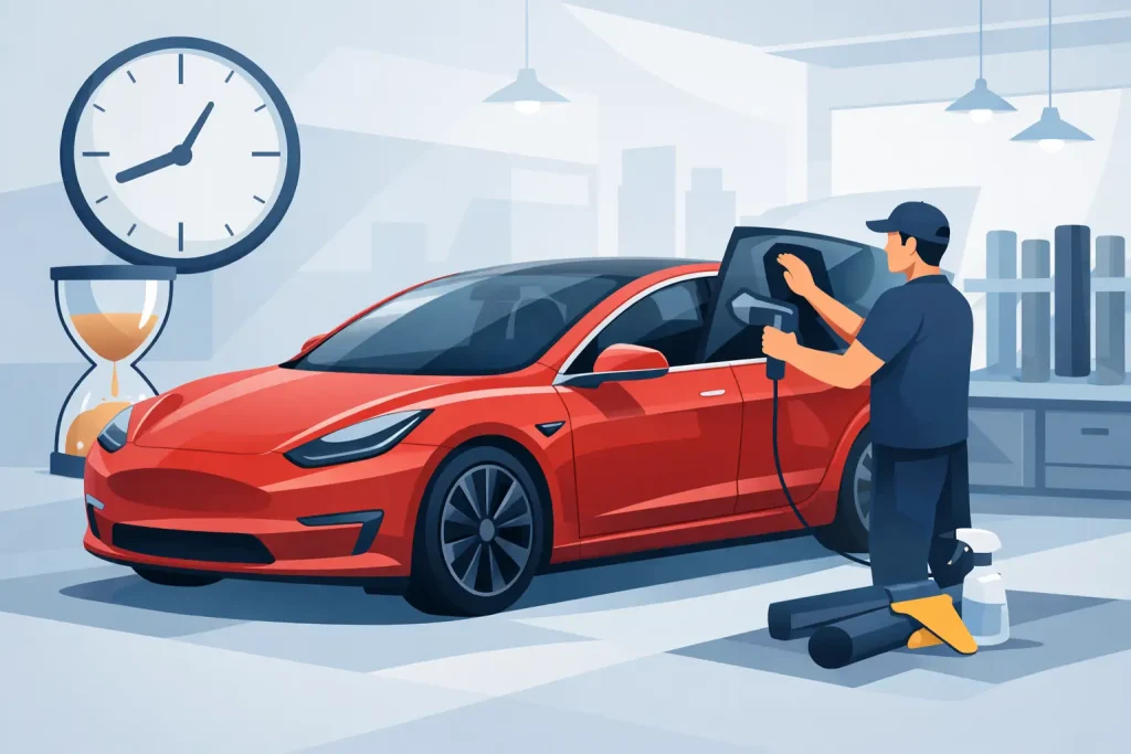 How Long Does Tesla Window Tinting Take?