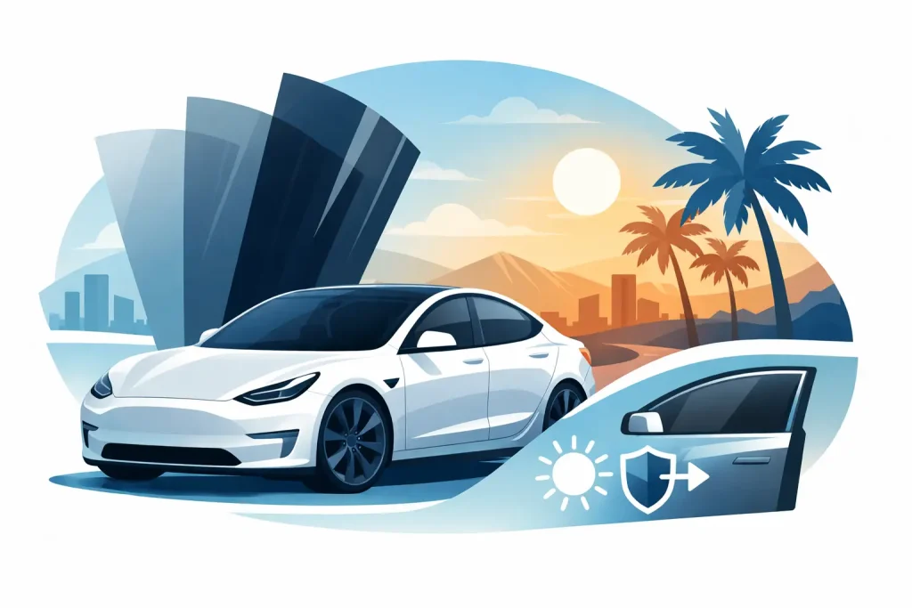 Tesla Glass Tinting Guide for SoCal Drivers