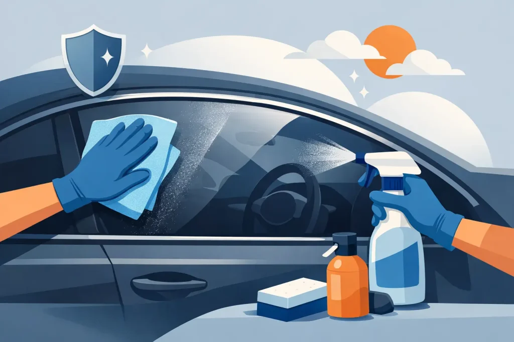 How to Clean Tinted Car Windows the Safe Way