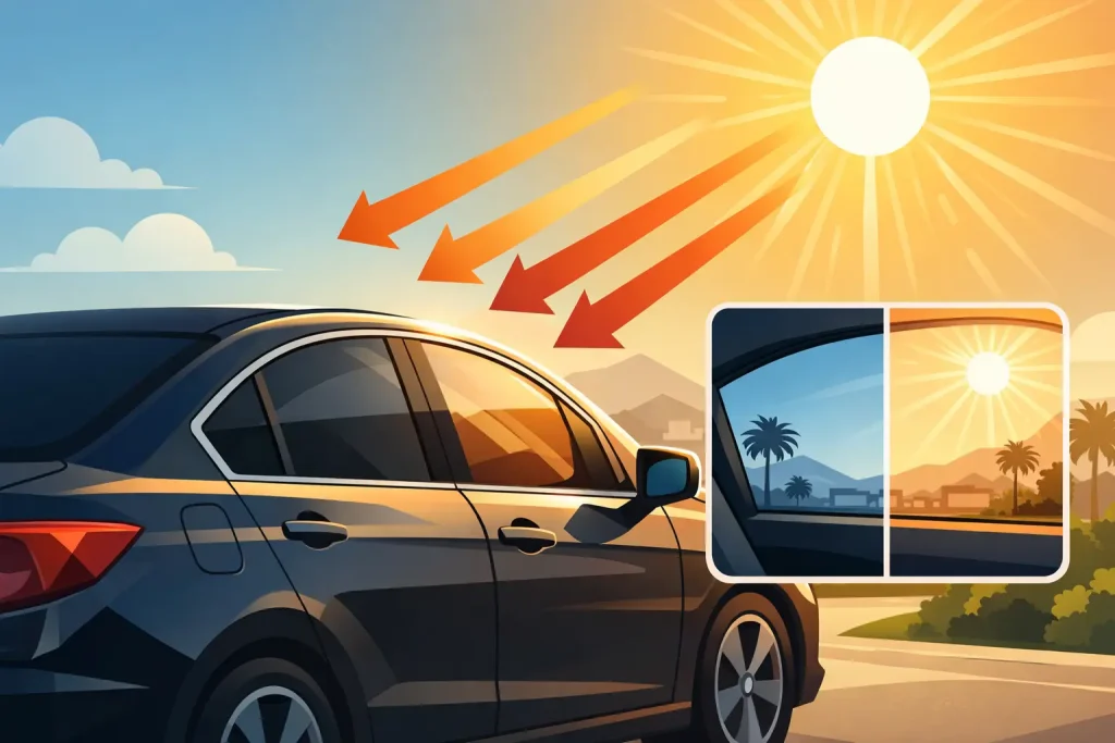 Carbon Infrared Tint for Menifee Heat and Glare