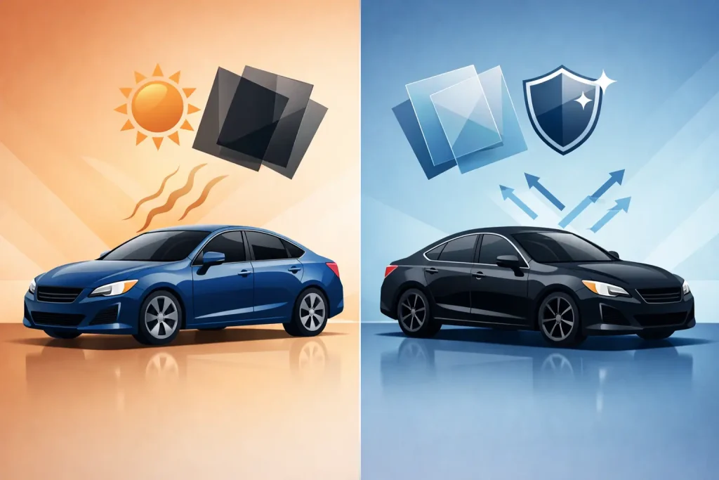Dyed Tint Versus Ceramic Film for Your Car