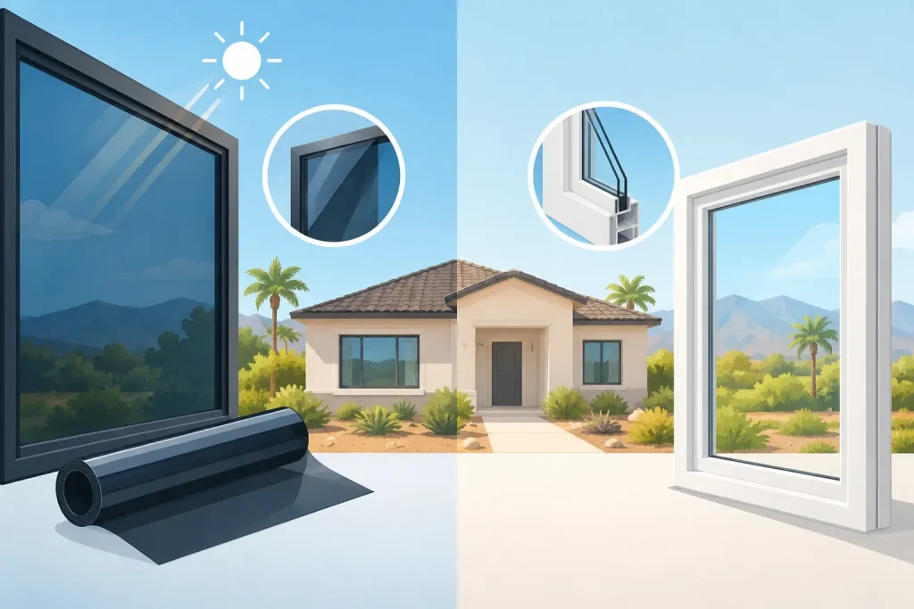 Solar Film Versus Window Replacement for Menifee Homes